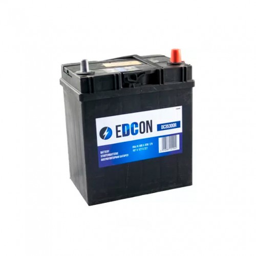 Аккумулятор Edcon 35 А/ч, 300A, Обратная полярность, размеры 187x127x227