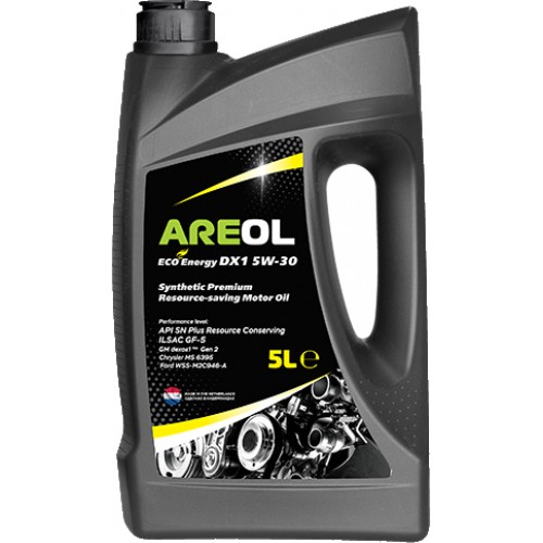 Моторное масло Areol ECO Energy DX1 5w30 5 литров, синтетическое