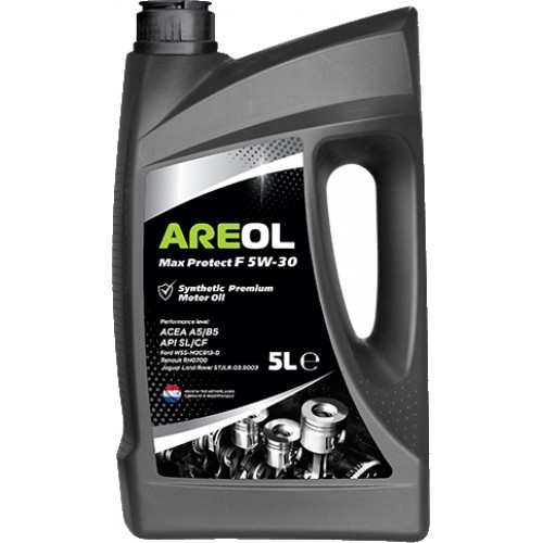 Моторное масло Areol Max Protect F 5w30 5 литров, синтетическое