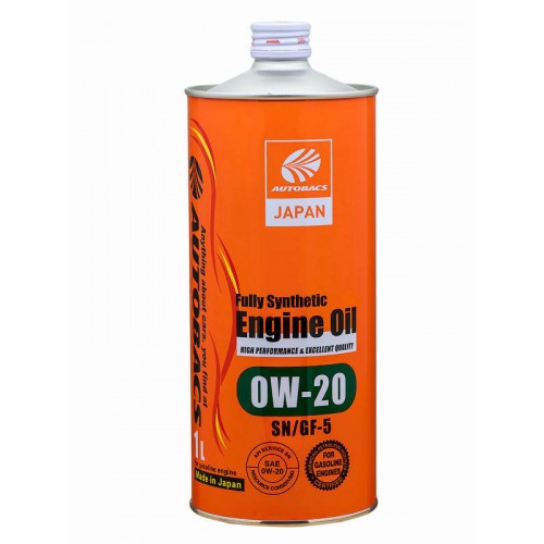 Моторное масло AUTOBACS Fully Synthetic 0w20 1 литр, синтетическое