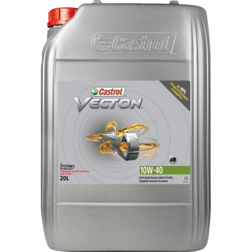 Моторное масло Castrol Vecton 10w40 20 литров, полусинтетическое