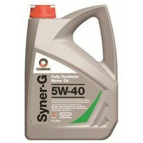 Моторное масло Comma Syner-G 5w40 4 литра, синтетическое