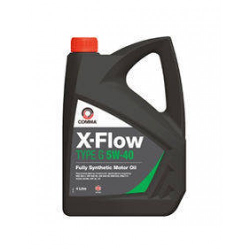 Моторное масло Comma X-FLOW TYPE G 5w40 4 литра, синтетическое