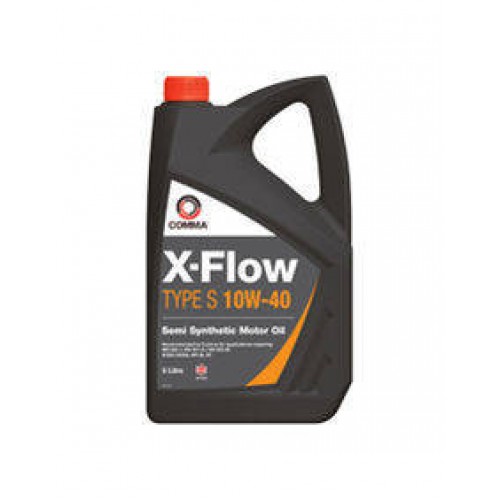 Моторное масло Comma X-FLOW TYPE S 10w40 5 литров, полусинтетическое