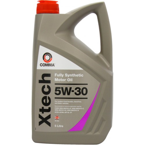 Моторное масло Comma XTECH 5w30 5 литров, синтетическое