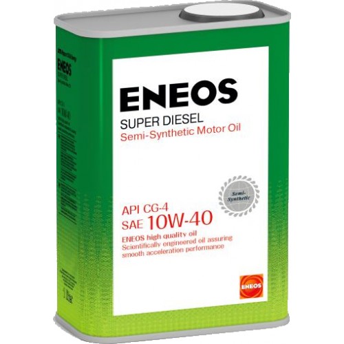 Моторное масло ENEOS 10w40 1 литр, полусинтетическое