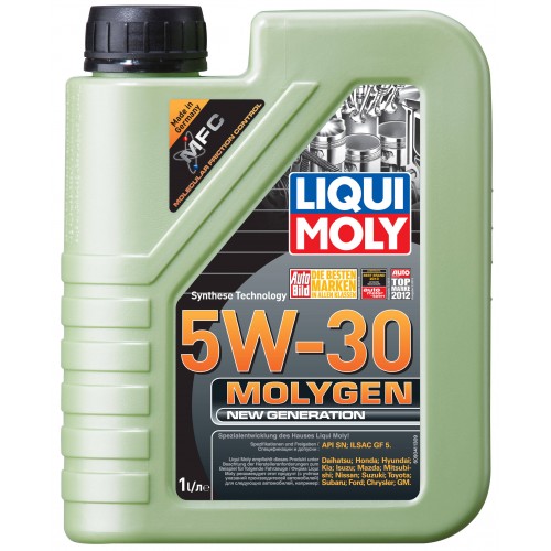Моторное масло Liqui Moly Molygen New Generation 5w30 1 литр, синтетическое