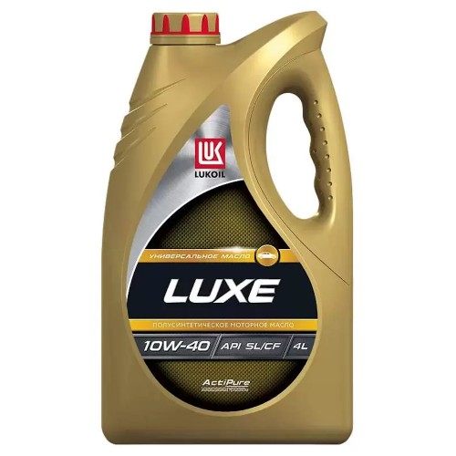 Моторное масло Lukoil Люкс 10w40 4 литра, полусинтетическое