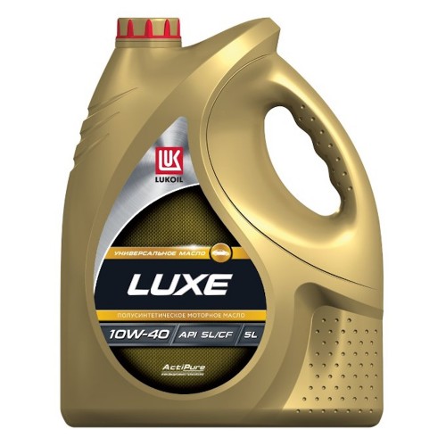 Моторное масло Lukoil Люкс 10w40 5 литров, полусинтетическое