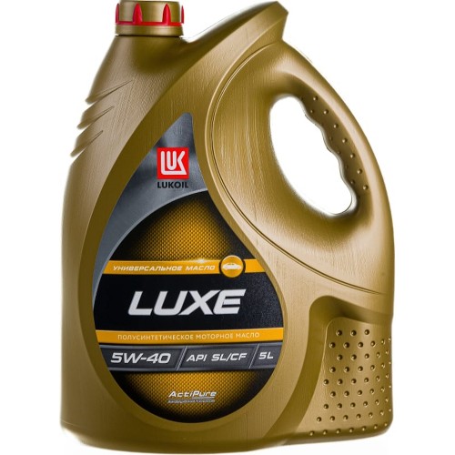 Моторное масло Lukoil Люкс 5w40 5 литров, полусинтетическое