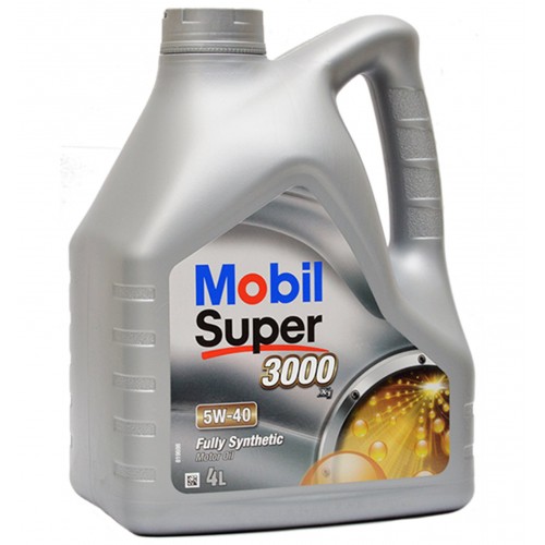 Моторное масло MOBIL Super 3000 X1 5w40 4 литра, синтетическое