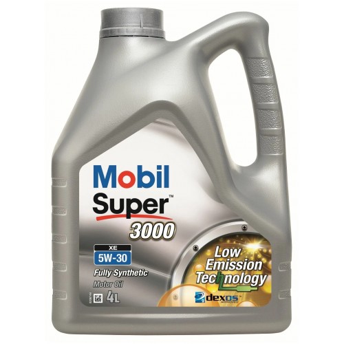 Моторное масло MOBIL Super 3000 XE 5w30 4 литра, синтетическое