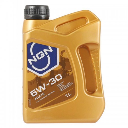 Моторное масло NGN AGATE 5w30 1 литр, синтетическое