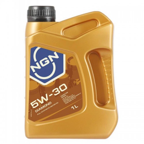 Моторное масло NGN DIAMOND 5w30 1 литр, синтетическое
