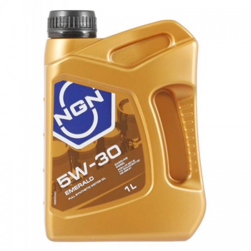 Моторное масло NGN Emerald 5w30 1 литр, синтетическое