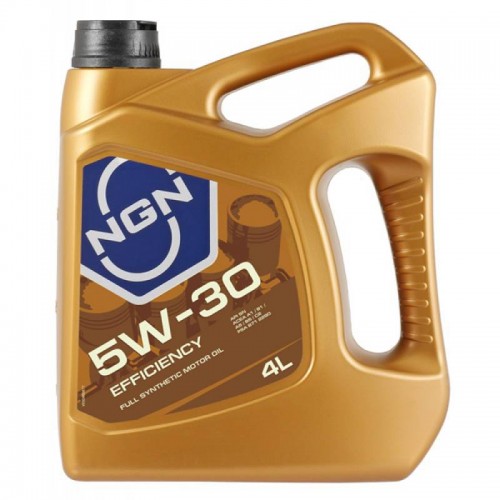 Моторное масло NGN EFFICIENCY 5w30 4 литра, синтетическое