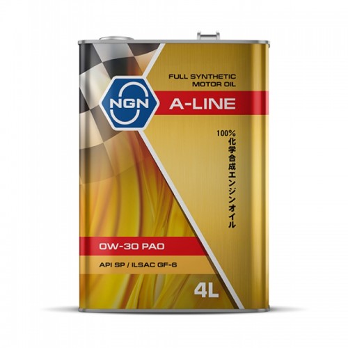 Моторное масло NGN A-LINE PAO 0w30 4 литра, синтетическое