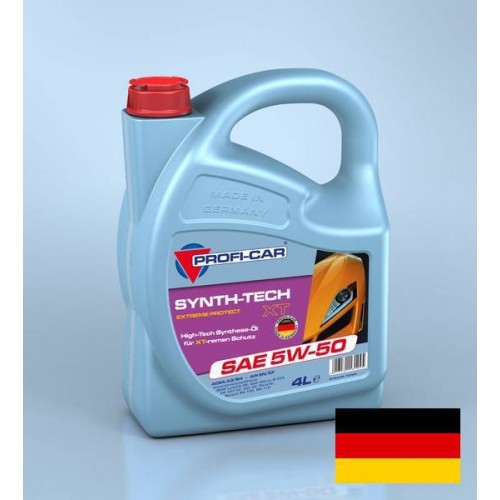 Моторное масло PROFI-CAR Synth-Tech XT 5w50 4 литра, синтетическое