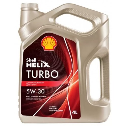 Моторное масло Shell Helix Turbo 5w30 4 литра, синтетическое