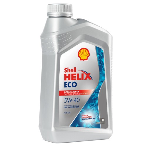 Моторное масло Shell Helix ECO 5w40 1 литр, синтетическое