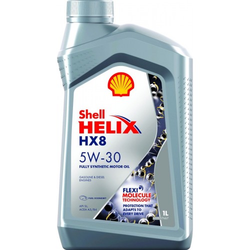 Моторное масло Shell Helix HX8 5w30 1 литр, синтетическое