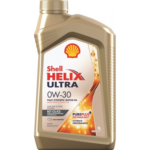 Моторное масло Shell Helix Ultra ECT C2/C3 0w30 1 литр, синтетическое