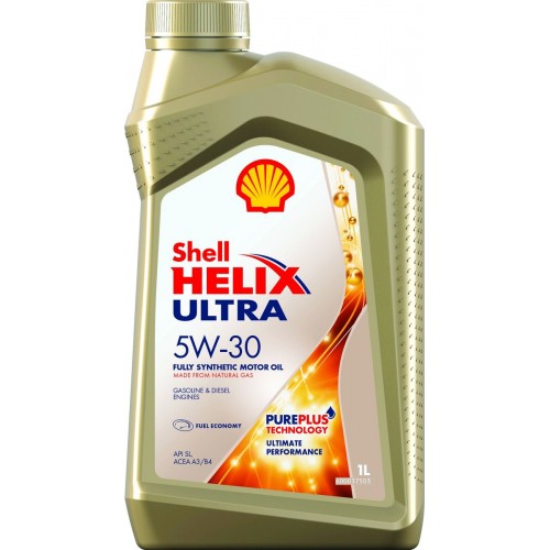 Моторное масло Shell Helix Ultra 5w30 1 литр, синтетическое