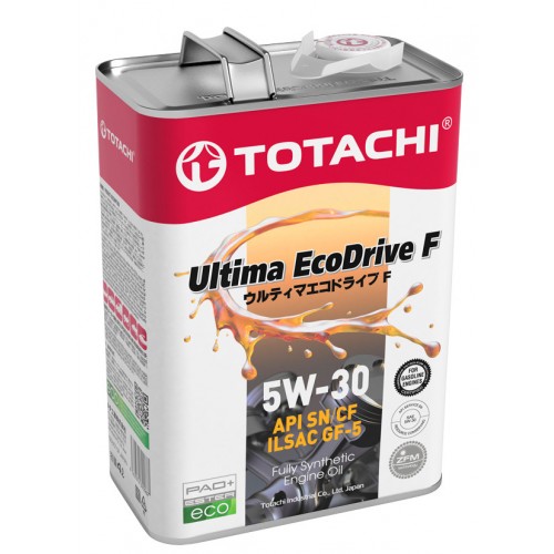 Моторное масло Totachi Ultima EcoDrive F 5w30 4 литра, синтетическое