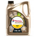Моторное масло TOTAL QUARTZ INEO ECS 5W30, 4 литра