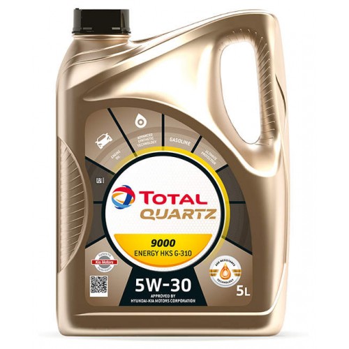 Моторное масло Total QUARTZ 9000 ENERGY HKS 5w30 5 литров, синтетическое