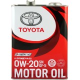 Моторное масло TOYOTA Motor Oil 0W20, 4 литра