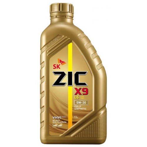 Моторное масло ZIC X9 LS 5w30 1 литр, синтетическое