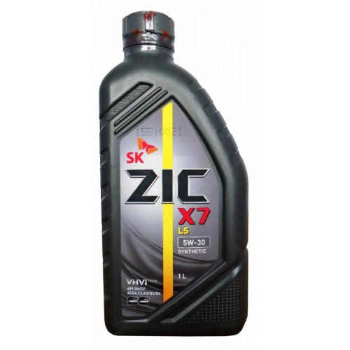 Моторное масло ZIC X7 LS 5w30 1 литр, синтетическое