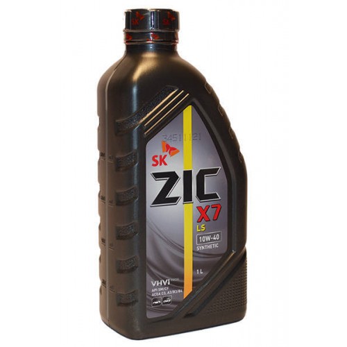 Моторное масло ZIC X7 LS 10w40 1 литр, синтетическое
