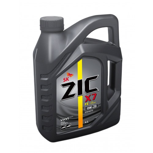 Моторное масло ZIC X7 FE 0w20 4 литра, синтетическое