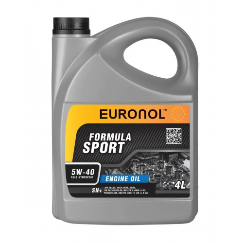 Euronol Sport Formula 5W-40, 4 литра