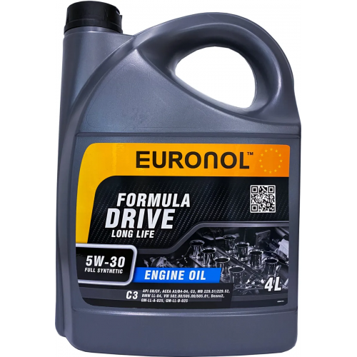 Euronol Drive Formula LL 5W-30 C3, 4 литра