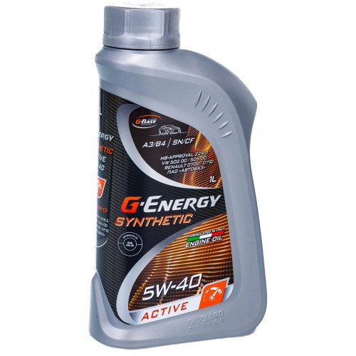 Моторное масло G-Energy Synthetic Active 5w40 1 литр, синтетическое