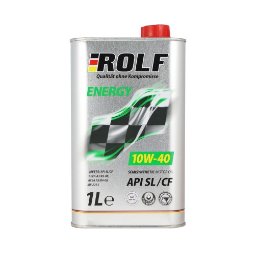 Моторное масло Rolf Energy 10w40 1 литр, полусинтетическое