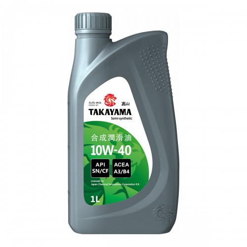 Моторное масло Takayama 10w40 1 литр, полусинтетическое