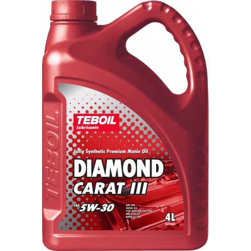 Моторное масло TEBOIL Diamond Carat III 5W30 5w30 4 литра, синтетическое