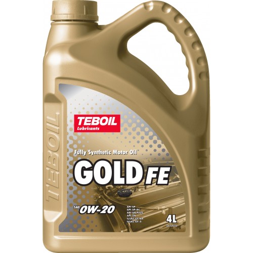 Моторное масло TEBOIL Gold FE 0W20 0w20 4 литра, синтетическое