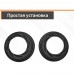Накладки на тормозные барабаны Renault Duster/Arkana/Kaptur, Nissan Terrano, цвет черный шагрень LSNNZBKD1
